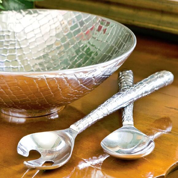 Beatriz Ball PIELES Croc Large Salad Servers - Picture 1 of 5